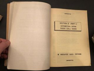WWII 1945 SIG 470 - 1 Channels and Call Signs Traffic Bulletin 1 Issue 3 US Army 5