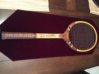 Antique Tennis Racket Signed By Novac Djokovic