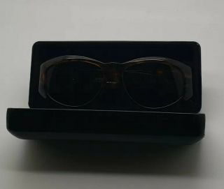 GIANNI VERSACE True Vintage Sunglasses 424 BROWN 80 ' s Gold Medusa Head & Stones 9