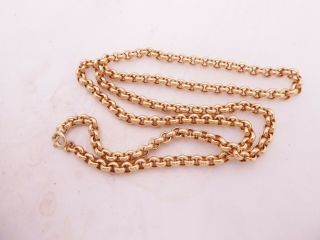 Fine solid 9ct/9k gold large & heavy chain necklace,  19.  8 grams,  375 4