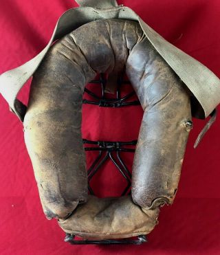 Early 1900 ' s Antique Victor Baseball Catchers Mask Looped Steel Diamond Spitter 4