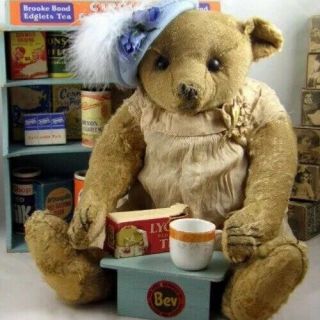 Wonderful Early Antique Steiff Teddy Bear C1907 16”