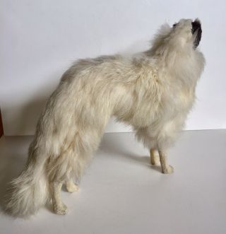 Vintage Toy Fur Dog Borzoi Russian Wolfhound for Antique Doll 3