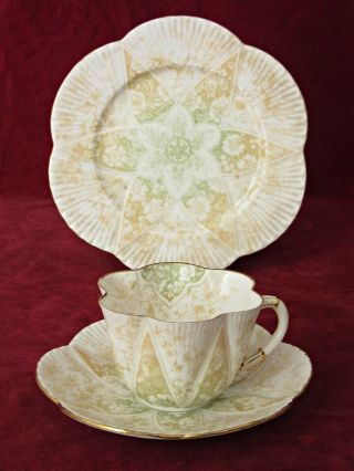 ANTIQUE SHELLEY/ WILEMAN PORCELAIN TEA SET DAINTY 9033 CLUSTER OF FLOWERS 1897 4