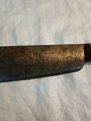Vintage Antique WWII U.  S.  M.  C.  Corpsmen Bolo Knife Machete NO Scabbard 5