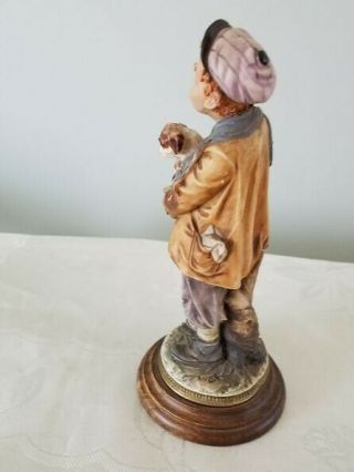 CAPODIMONTE BOY WITH DOG FIGURINE 2