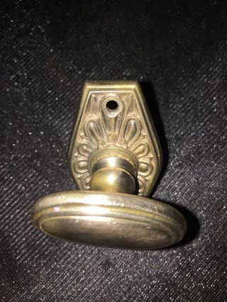 Antique Solid Brass Mortise Lock Thumb Turn Safety Knob Twist Latch
