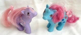 Vintage Pair G1 My Little Pony Baby Melody My Little Pony Baby Sweet Tooth