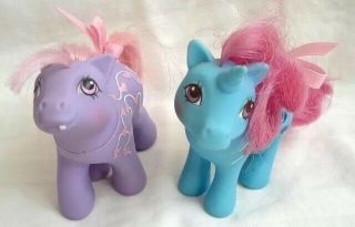 Vintage Pair G1 My Little Pony Baby Melody My Little Pony Baby Sweet Tooth 3