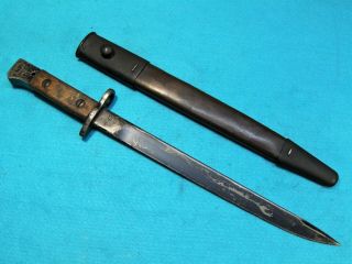 Late Wwii Rfi No1 Mrk Iii British M1907 Smle Lee - Enfield - Bayonet & Scabbard