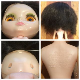 Vintage 1972 Kenner BLYTHE Doll Brunette 7 Lines Eyes Work 4