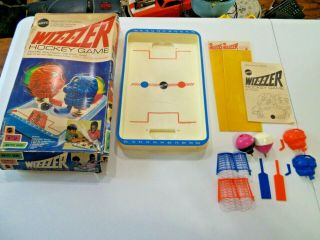 Mattel Wizzzer Hockey Game,  Nearly Complete,  1970 Htf