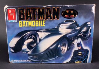 Nib 1989 Amt Ertl 6877 Batmobile Batman 1/25 Scale Model Toy Car Kit