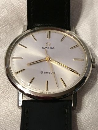 Vintage Omega Geneve Gents Stainless Steel Watch 1969