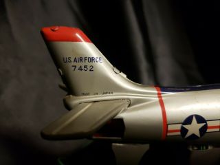 RARE VINTAGE 1950 ' S MARX METAL US AIR FORCE USAF FC - 657 JET REMOTE TOY 2