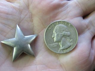 VERY RARE WWII USN USMC GENERAL OFFICERS HELMET RANK STAR BY H&H STERLING 3