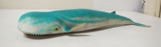 Vintage 1960s 70s Rubber Monster Jiggler Giant Whale Blue Whale? Big 12 "