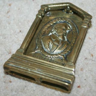 Vintage Charles Dicken Small Solid Brass Door Knocker