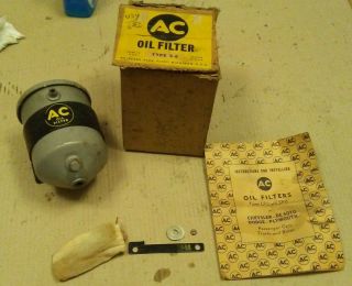 Vintage Nos Ac S - 6 Add - On Oil Filter Canister Beehive Dodge Plymouth Flathead 6