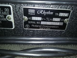 Vintage Roland Rhythm tr - 77 analog drum machine 4