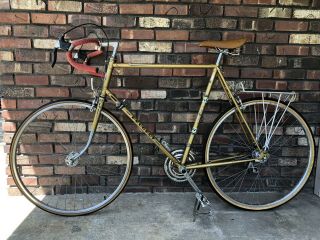 PEUGEOT CLASSIC ROAD BIKE 1970 ' S VINTAGE ALL FRENCH RARE GOLD COLOR 2