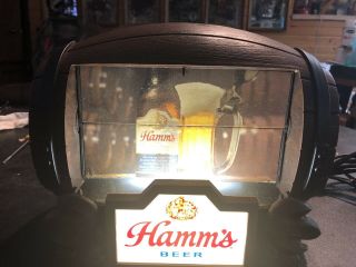 Vintage Hamm ' s Beer Barrel (Flip Motion - 8 Scenes) Lighted Sign 4