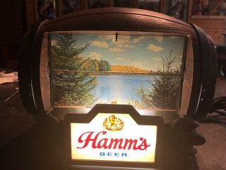 Vintage Hamm ' s Beer Barrel (Flip Motion - 8 Scenes) Lighted Sign 5