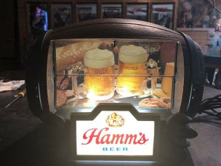 Vintage Hamm ' s Beer Barrel (Flip Motion - 8 Scenes) Lighted Sign 8
