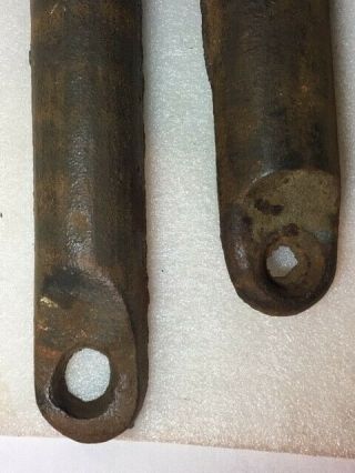 2 Vintage Window Weights - 5 1/2 lbs. ,  and 6 1/2 lbs.  (approx.  weight. ) 3
