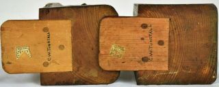 Vintage,  Anri carved wood bookends.  Musician figures. 8