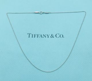 Authentic Tiffany & Co.  Elsa Peretti Platinum Chain 16 " Long Fast Ship Euc