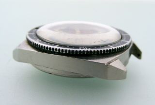 Vintage Mervos Breitling Diver Chronograph,  to restore,  steel case screw back 3