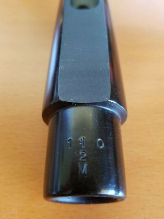 Vintage Berg Larsen 110/2 M Hard Rubber Tenor Saxophone Mouthpiece 3