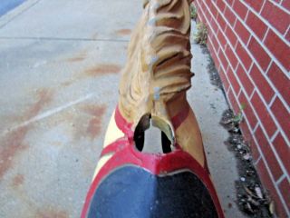 Antique Vintage 1940 ' S - 1950 ' S C.  W.  PARKER Cast Aluminum Carousel Horse 7