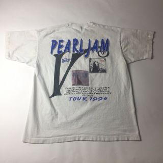 Vintage Pearl Jam Vitalogy 1995 Concert Tour T - Shirt Double Sided Size Xl