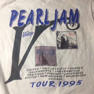 Vintage Pearl Jam Vitalogy 1995 Concert Tour T - Shirt Double Sided Size XL 2