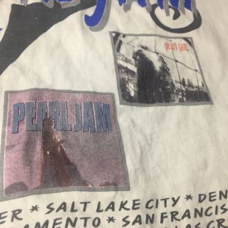 Vintage Pearl Jam Vitalogy 1995 Concert Tour T - Shirt Double Sided Size XL 3