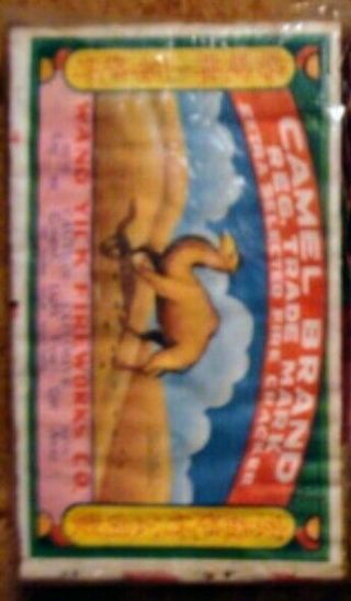 Vintage Collectable Camel Brand 80/16 Multi Colored Firecracker Brick Label