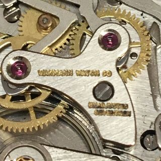 Vintage Wakmann Big Eye Chronograph Watch Hex Back Landeron 248 10