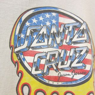 Vtg 1990 Jason Jessee Santa Cruz Skateboards T - Shirt rare usa 80s 90s powell og 4