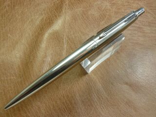 Vintage Parker Jotter Ballpoint Pen Rare All Chrome Prototype Brass Threads