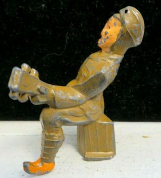 Vintage Manoil Lead Toy Soldier RARE Playing Banjo M - 095 3