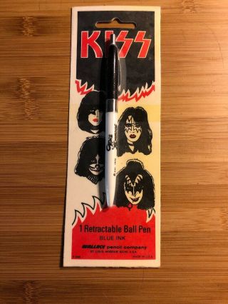 Vintage 1978 Kiss Gene Simmons Wallace Ball Point Ink Pen Very Rare