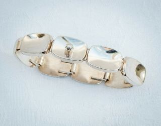 Vintage Danish Design,  Bent Knudsen,  Modernist Heavy Silver Bracelet