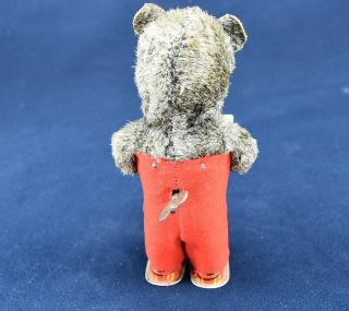 VINTAGE 1950 ' S TIN LITHO WIND UP TOY READING BEAR MADE IN JAPAN - 3