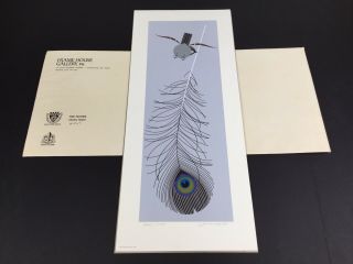 1974 Fine Feather Charles Harper Signed Limited Serigraph Print Cond. 7