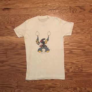 Vintage 1980s Mickey Mouse Cowboy T Shirt Rare