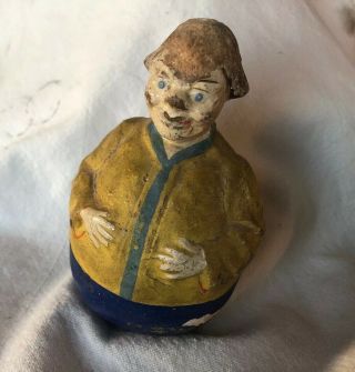Antique Rolly Dolly Roly Poly 4.  75 " Tall Paint