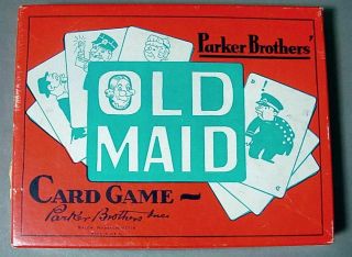 1940s Parker Brothers/whitman Old Maid Card Game Complete Black Americana Vg