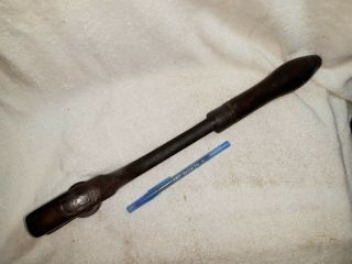 antique STAR WRENCH CO Adjustable Combination Pipe Nut Wrench RARE St Louis vtg 7